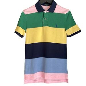 Polo by Ralph Lauren Boy Pique Striped Polo Shirt 150